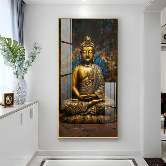 Tranquil Vista Buddha Premium Acrylic Vertical Wall Art