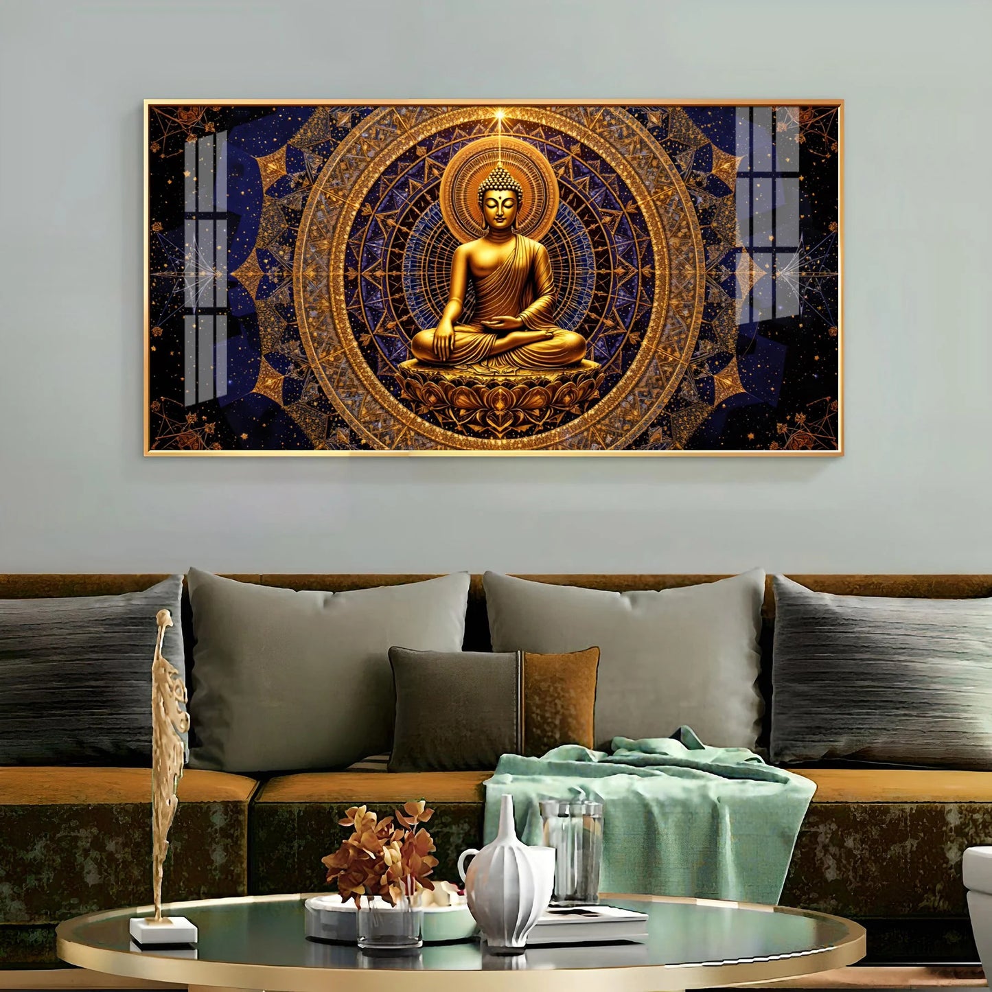 Buddha Bliss Premium Acrylic Horizontal Wall Art