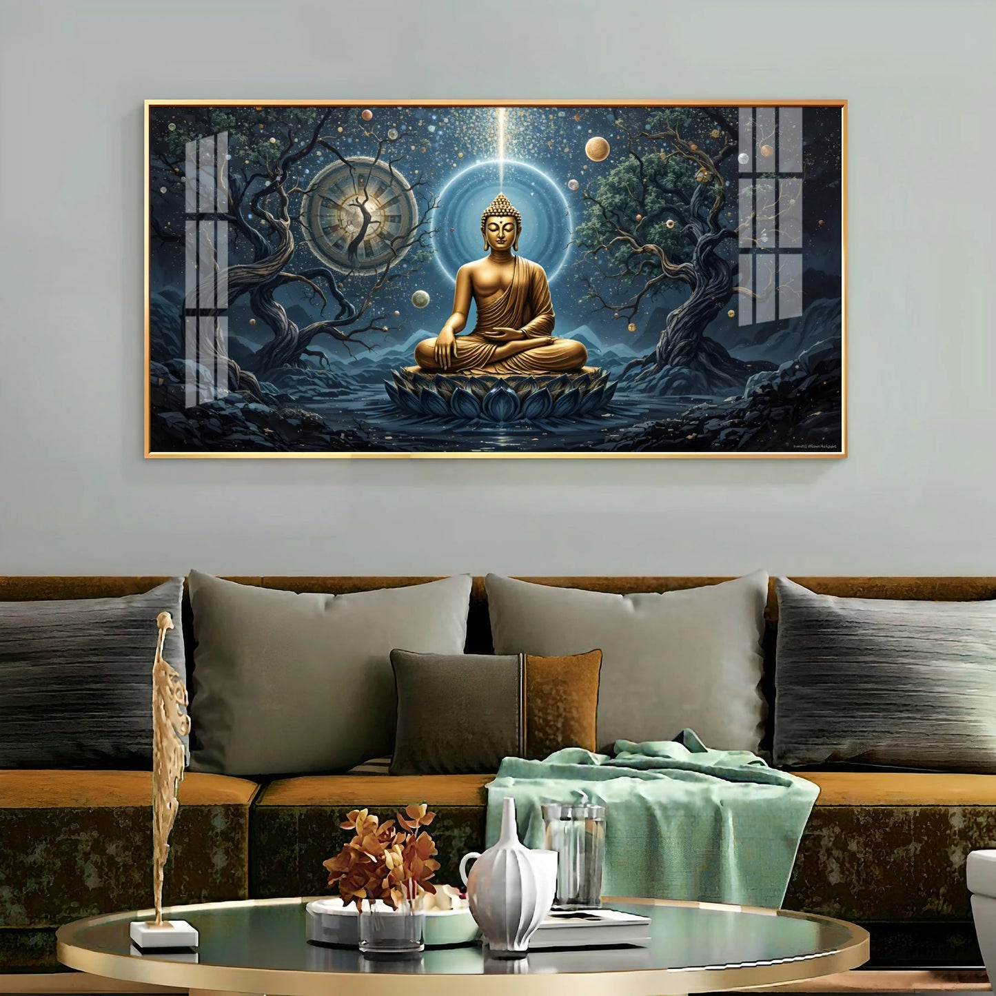 Celestial Buddha Premium Acrylic Horizontal Wall Art