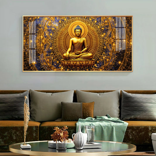 Radiant Buddha Premium Acrylic Horizontal Wall Art
