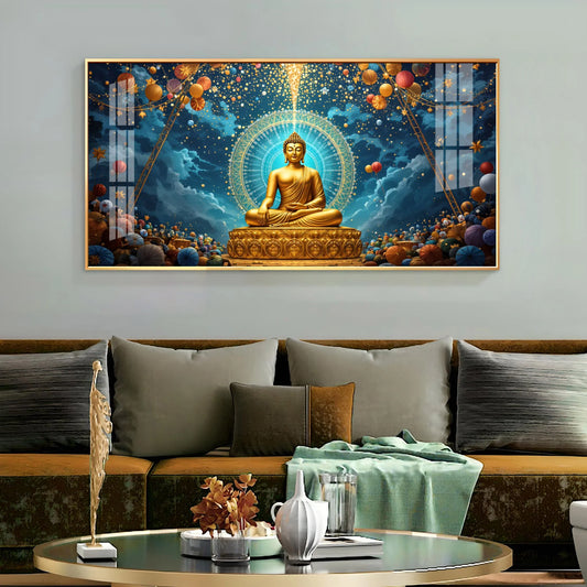 Buddha's Sanctuary Premium Acrylic Horizontal Wall Art