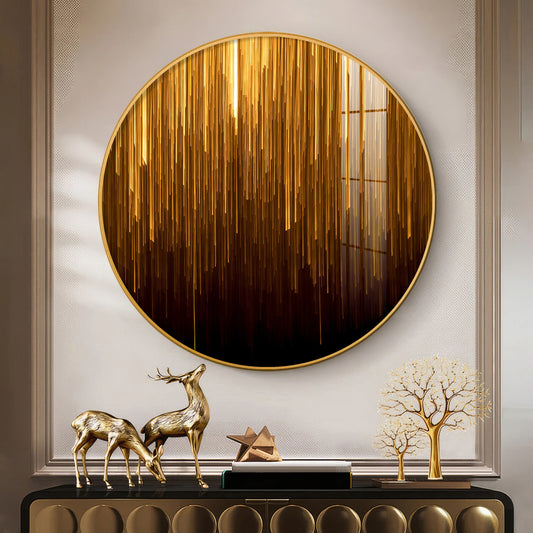 Opulent Sphere Premium Acrylic Round Wall Art