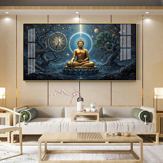 Celestial Buddha Premium Acrylic Horizontal Wall Art