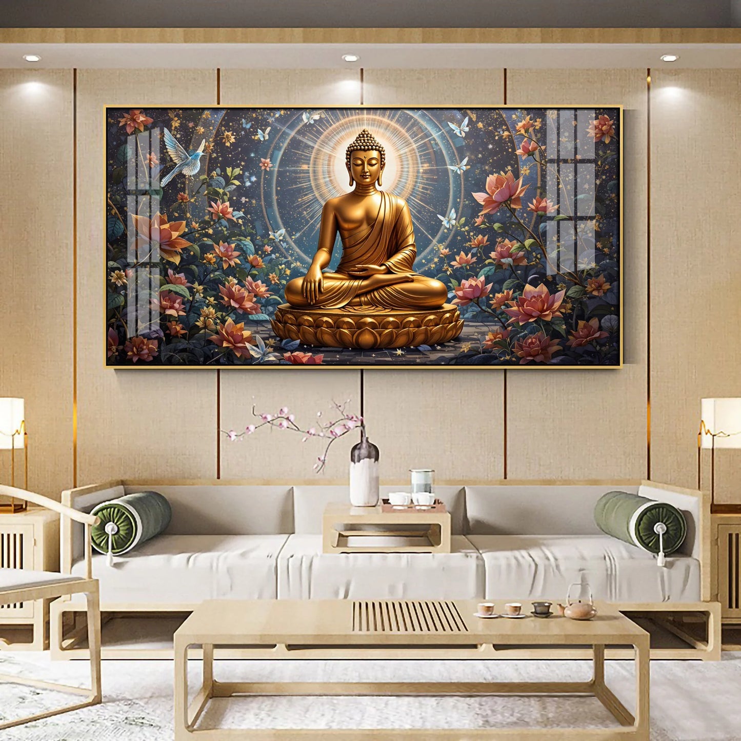 Meditative Masterpiece Premium Acrylic Horizontal Wall Art