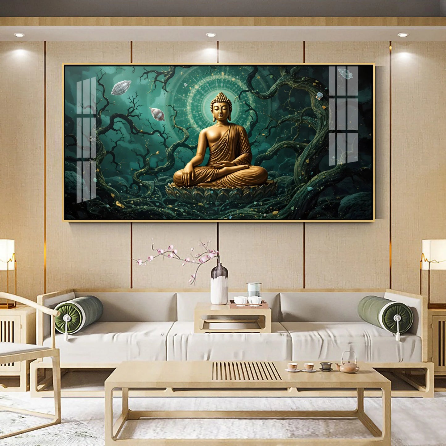 Buddha's Embrace Premium Acrylic Horizontal Wall Art