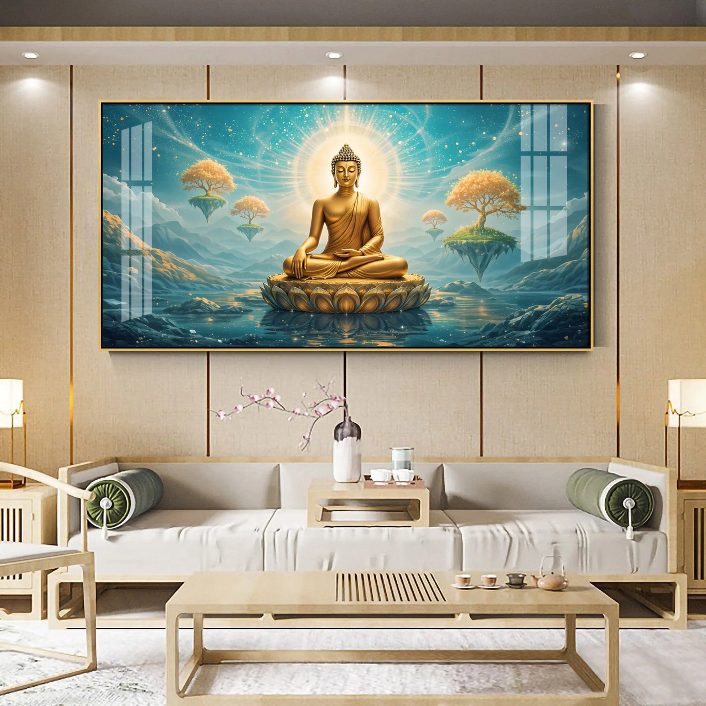 Buddha Enlightened Essence Premium Acrylic Horizontal Wall Art