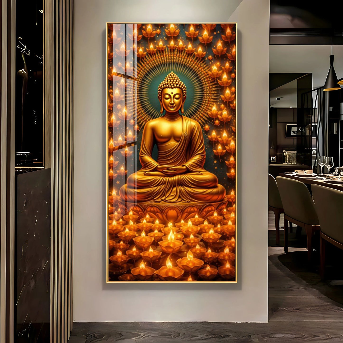 Buddha's Faithfulness Premium Acrylic Vertical Wall Art