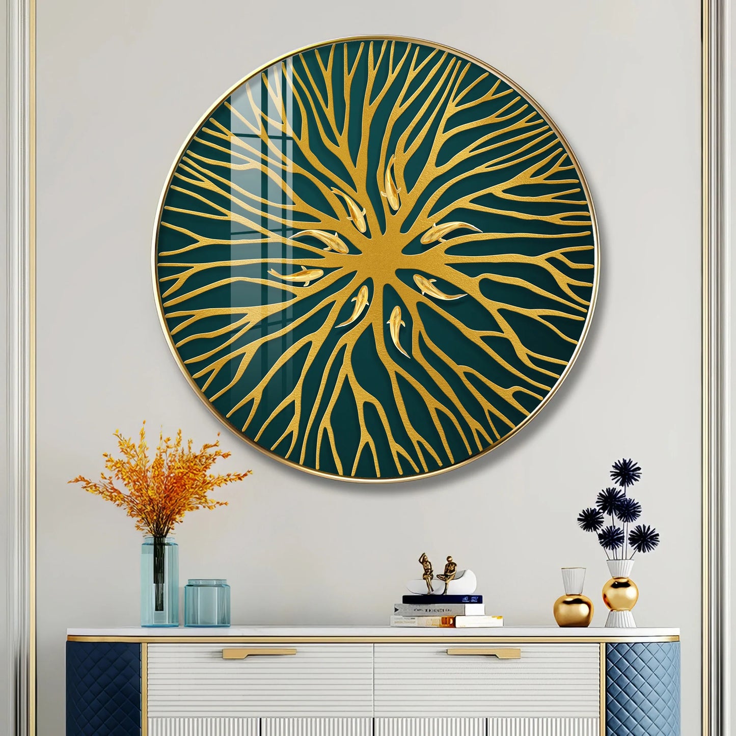 Horizon Sphere Art Premium Acrylic Round Wall Art