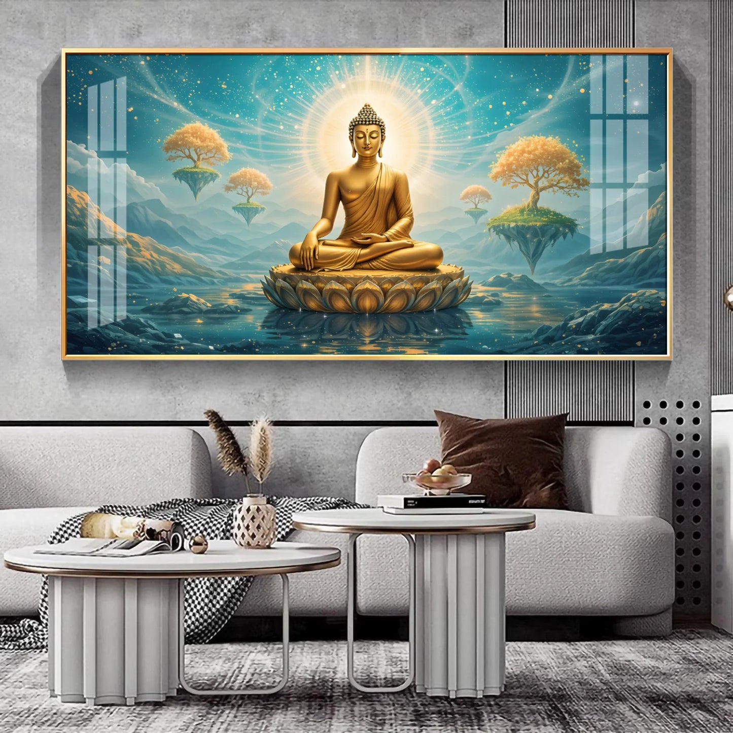 Buddha Enlightened Essence Premium Acrylic Horizontal Wall Art