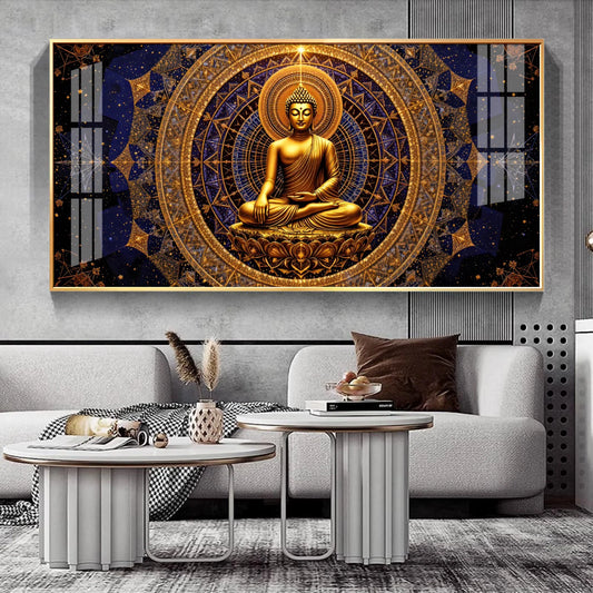 Buddha Bliss Premium Acrylic Horizontal Wall Art