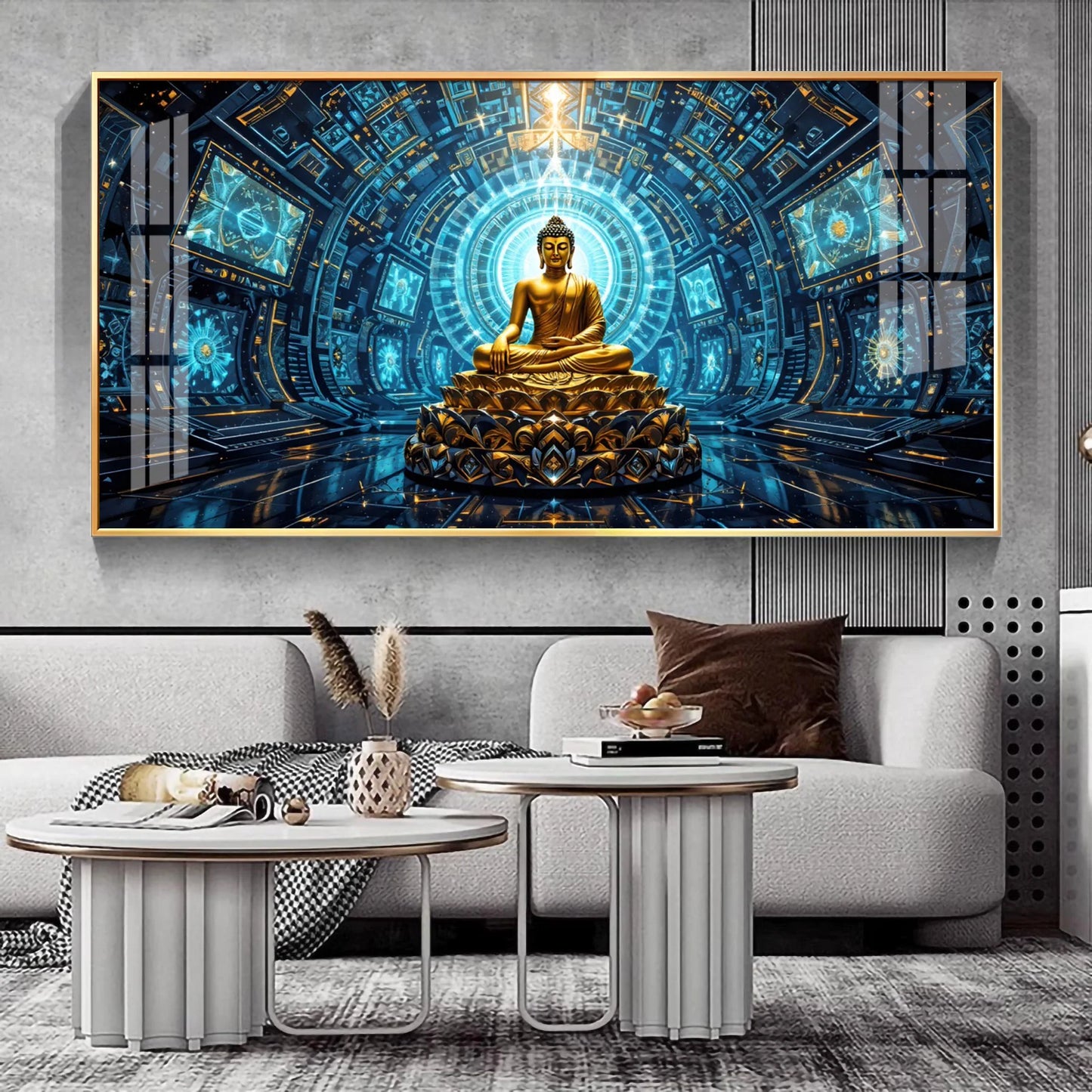 Luxe Zen Buddha Premium Acrylic Horizontal Wall Art