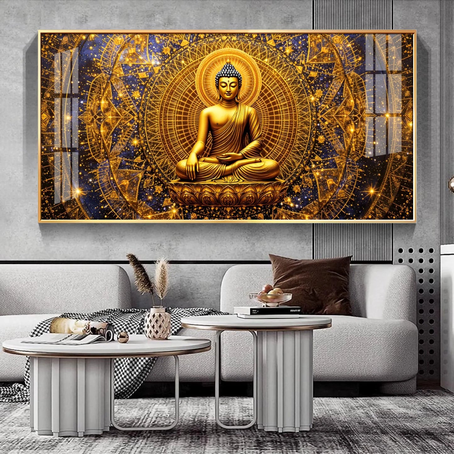 Radiant Buddha Premium Acrylic Horizontal Wall Art