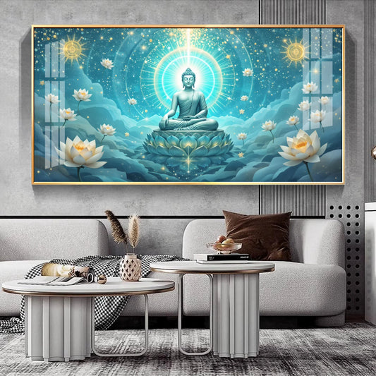 Celestial Buddha Serenity Premium Acrylic Horizontal Wall Art