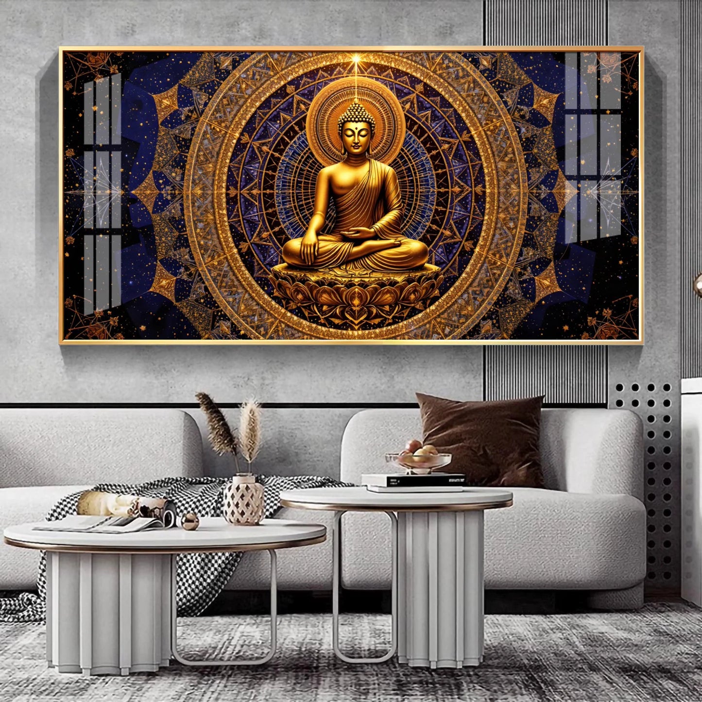 Buddha Bliss Premium Acrylic Horizontal Wall Art