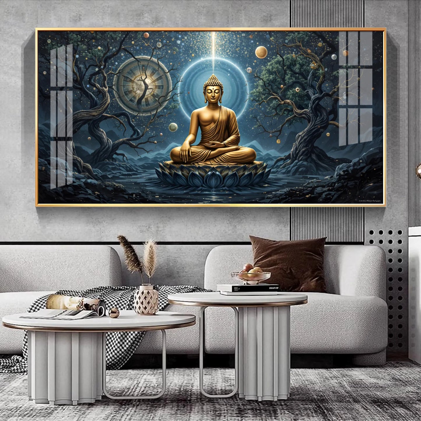Celestial Buddha Premium Acrylic Horizontal Wall Art