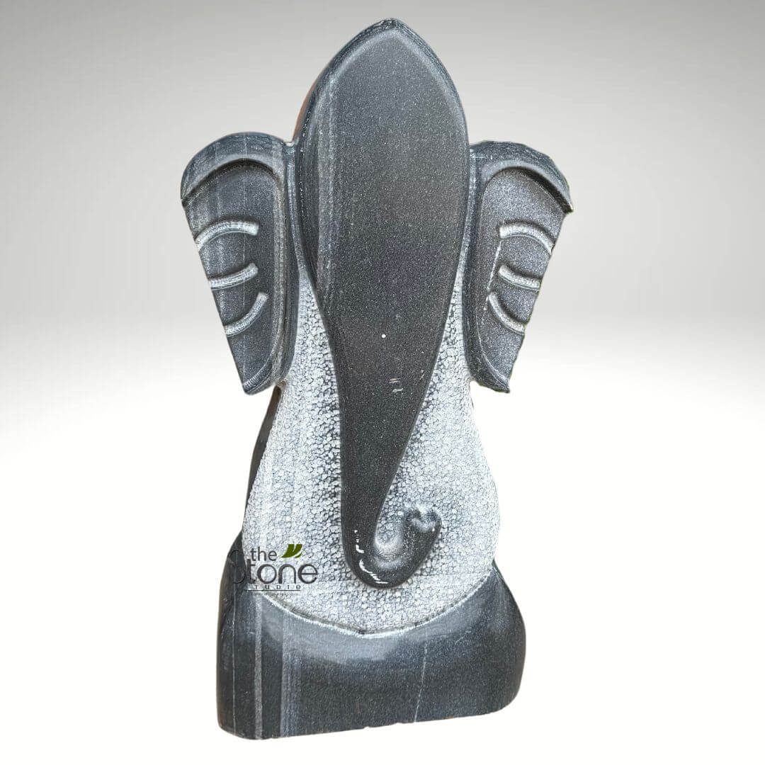 Abstract Ganesha Stone Statue 30″
