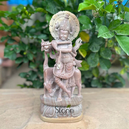 Krishna with Cow Gift Statue 12″