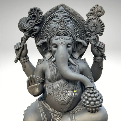 Fiber Ganesha Statue 3.5ft