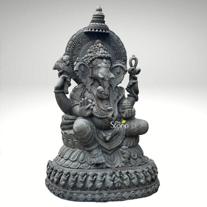 Large Stone Ganesh Garden Statue 6ft