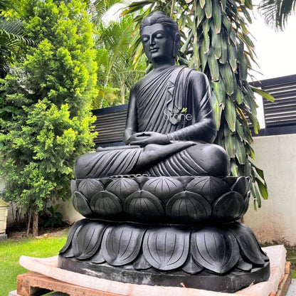 5 Feet Granite Buddha Statue