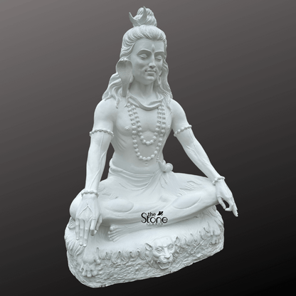 White Shiva Statue 6ft