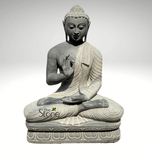 Black Granite Buddha Statue 2.5ft