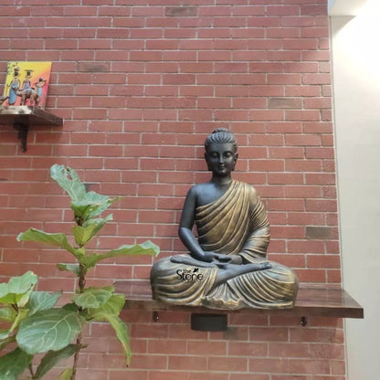 Black Resin Buddha Statue 3ft