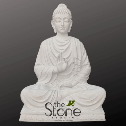 Buddha Fiber Statue 5′