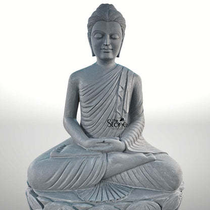 5 Feet Granite Buddha Statue