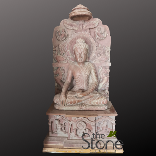 Buddha Stone Statue 2′
