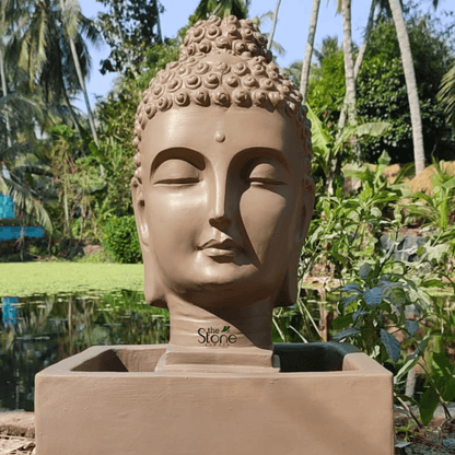 Buddha Head Water Fountain 2.5ft
