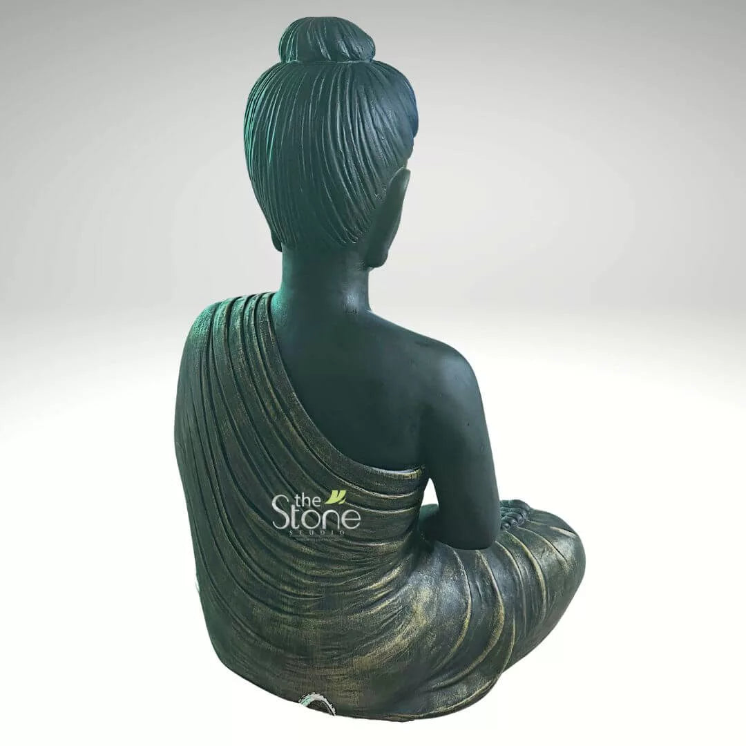 Black Resin Buddha Statue 3ft