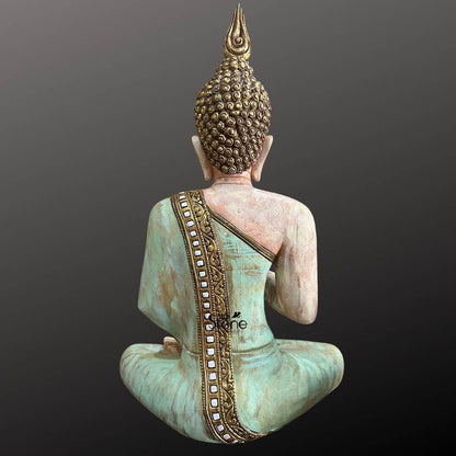 Wood Buddha Statue For Home Decor 2ft