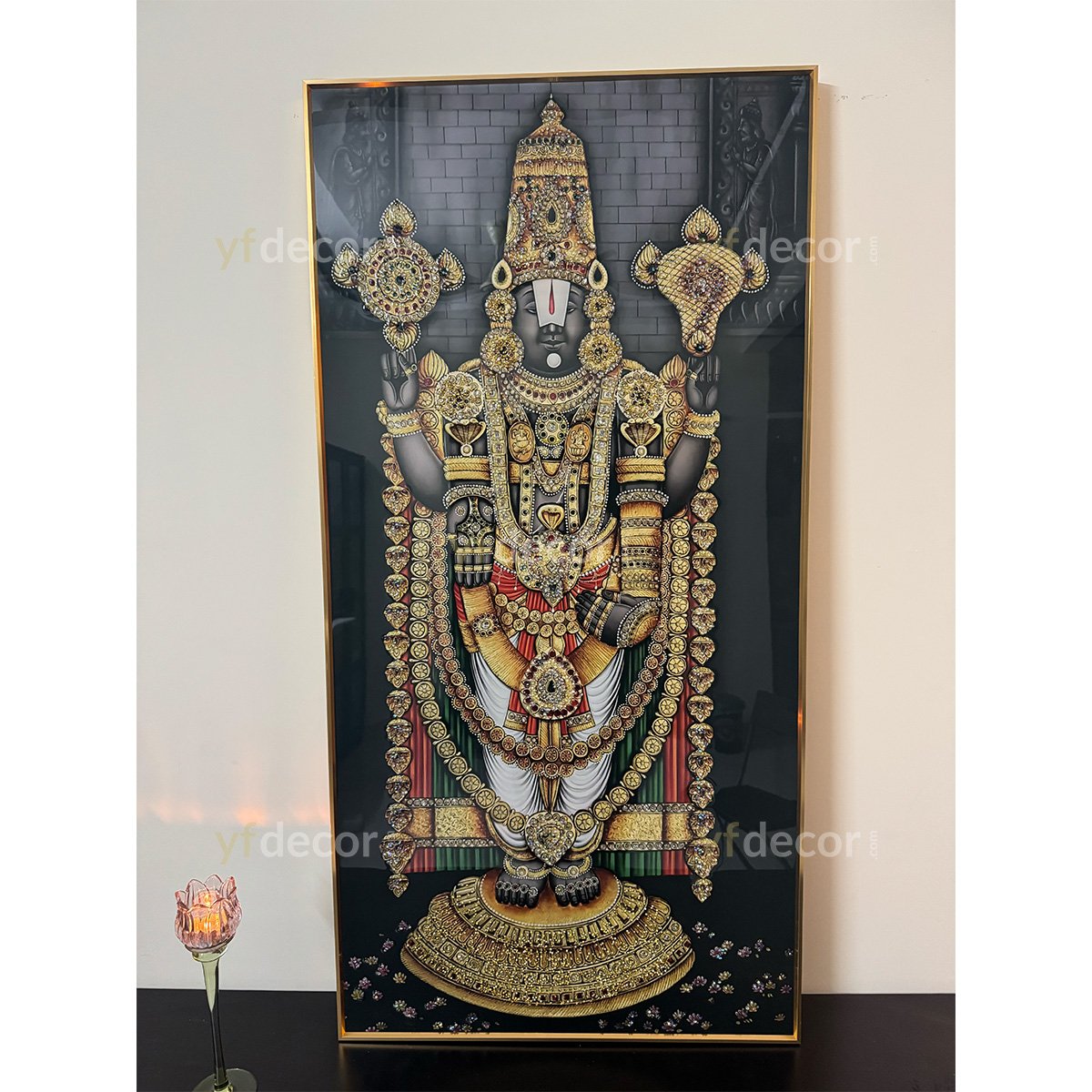 YF Balaji Eternal Splendor Crystal Glass Painting