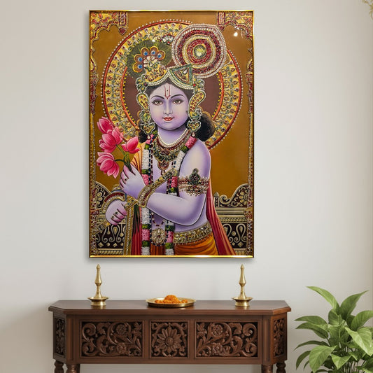 YF Kamal Krishna Premium Crystal Glass Painting