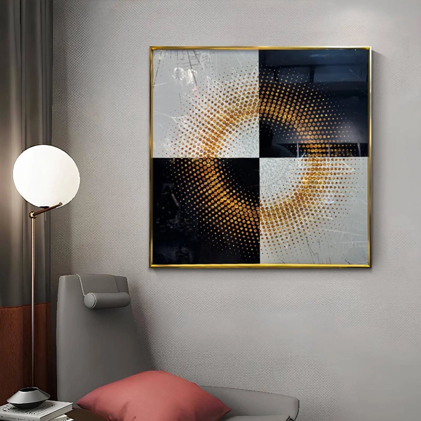 YF Modern Star Light Crystal Porcelain Painting