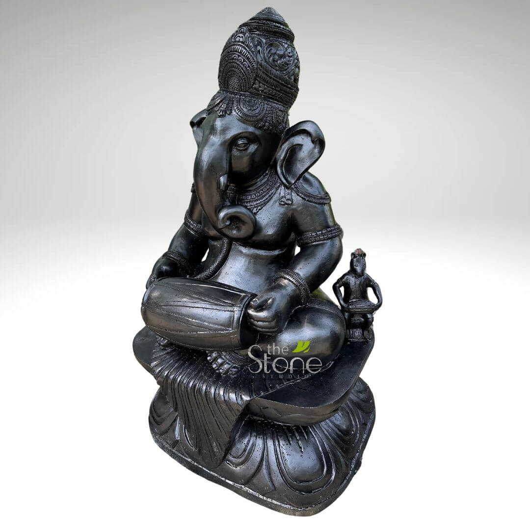 Dholak Ganesha Statue 5ft