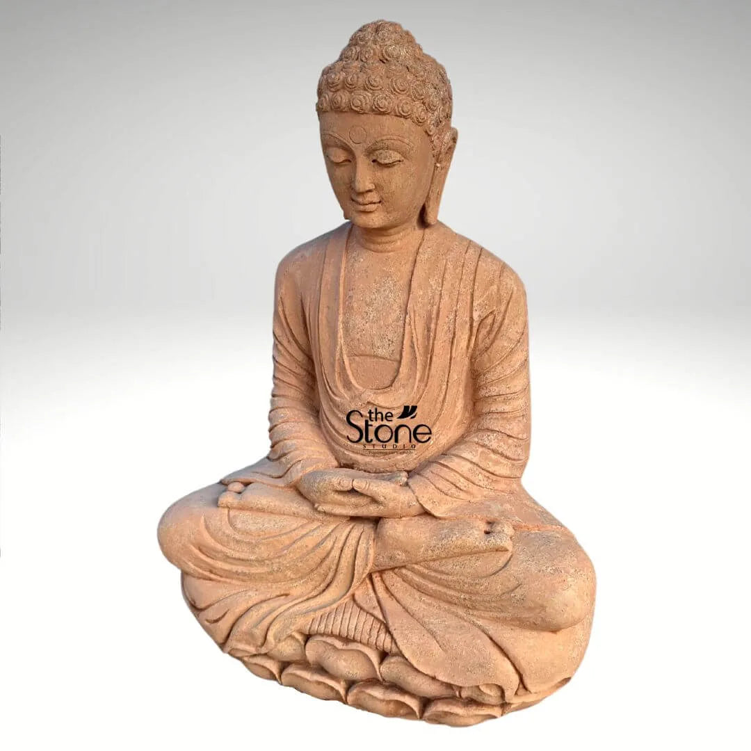 3 Feet Stone Buddha Statue