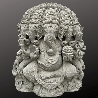 Five-headed Ganesha Statue 32″