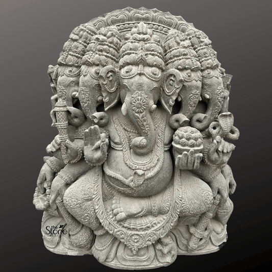 Five-headed Ganesha Statue 32″