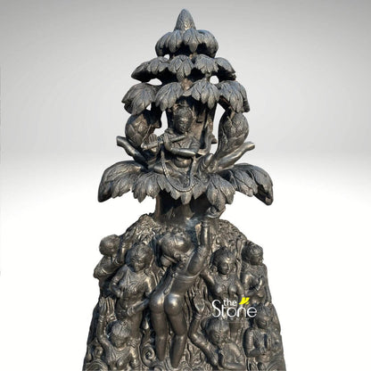 Krishna With Gopis Statue 4.5ft