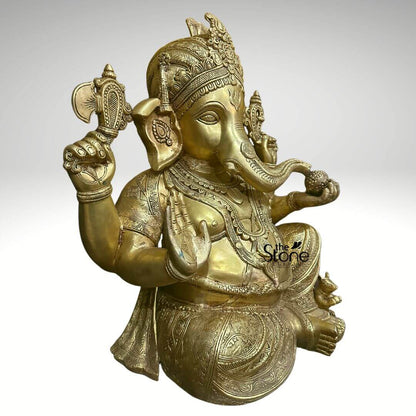 Lord Ganesha Brass Statue 21″
