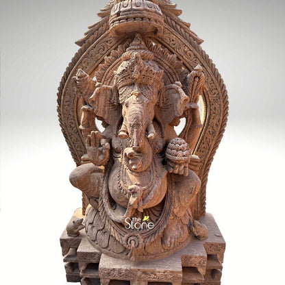 4.5 Feet Sandstone Ganesha Statue
