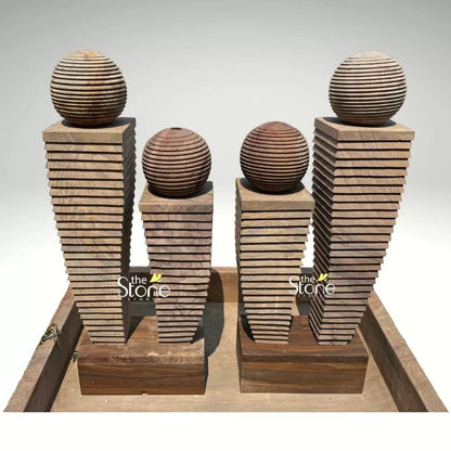 Four Pillar Garden Fountain 4ft