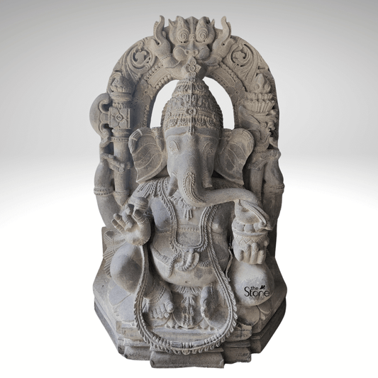 Grey Ganesha Statue 2.5ft