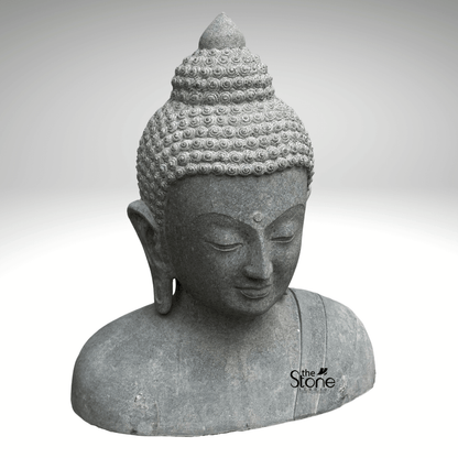 Granite Buddha Head 24″