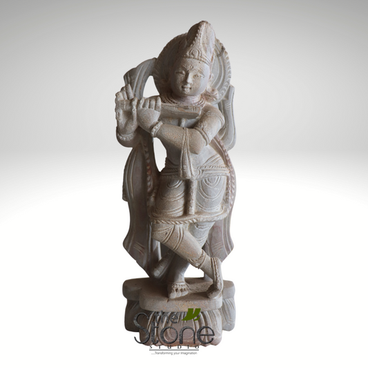 Krishna with Flute Gift Statue 8″