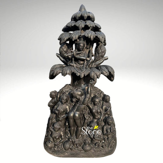 Krishna With Gopis Statue 4.5ft