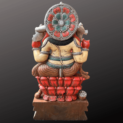 Lord Ganesha Seated in Lalitasana 36″