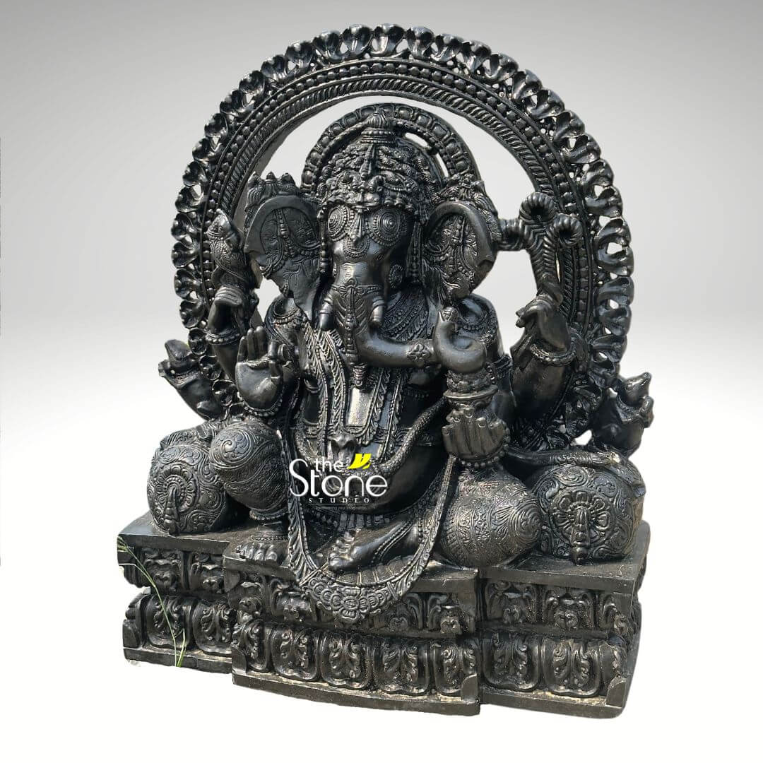 36” Large Sitting Lord Ganapati Statue